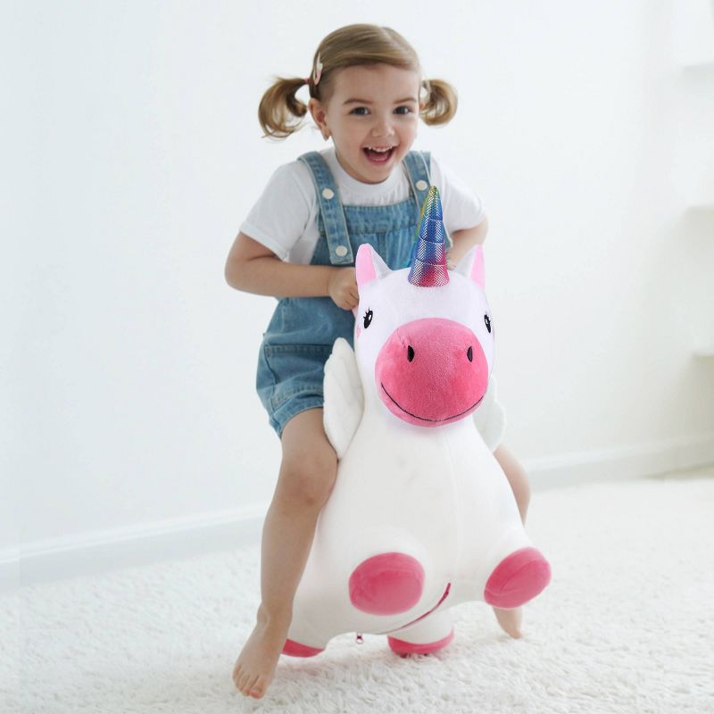iPlay, iLearn Bouncy Pals Hopping Animal - Bouncy Unicorn, 4 of 7