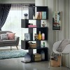 Yukimo 5-Tier Ladder Shelf, Corner Bookshelf Display Rack Bookcase, 31" x 11" x 70", Multi-Functional Storage Organizer - 2 of 4