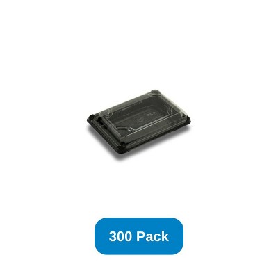 StalkMarket 7"x5" Compostable Tray with Lid PLA - Case of 300