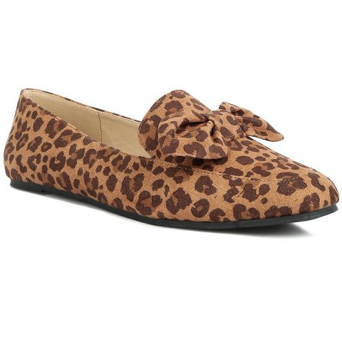 Женские туфли London Rag Womens Remee Front Bow Loafers 8