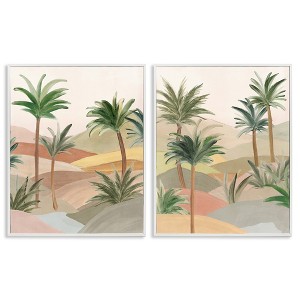 Stupell Industries Exotic Desert Oasis 2pc Framed Giclee Art Set - 1 of 4