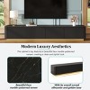 78.7'' Luxury Fluted Stand for 85 Inch TV, Faux Marble Top Media Console with 4 Drawers for Living Room-3irtyhousy - 3 of 4