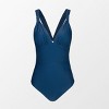 Women's Back Cross One Piece Swimsuit - Cupshe - 4 of 4