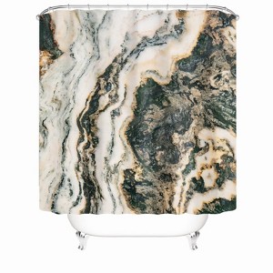 Black And White Marble Shower Curtains for Bathroom Waterproof Fabric Bath Curtain Durable Soft Stylish Bathroom Decor 72x72 Inch - 1 of 1