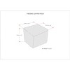NicBex Modern Pouf Ottoman, Multifunctional Footstool for Living Room and Bedroom, Simple and Stylish Design - 4 of 4