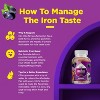 Kids Iron Gummies with Vitamin C, Blood Builder Iron Supplements for Kids Gentle for Stronger Immunity & Energy Support, Grape Flavor, Phytoral, 120ct - 4 of 4