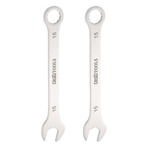 Unique Bargains 3Cr13 Stainless Steel Metric Thin Combination Wrenches 2 Pcs - 1 of 4