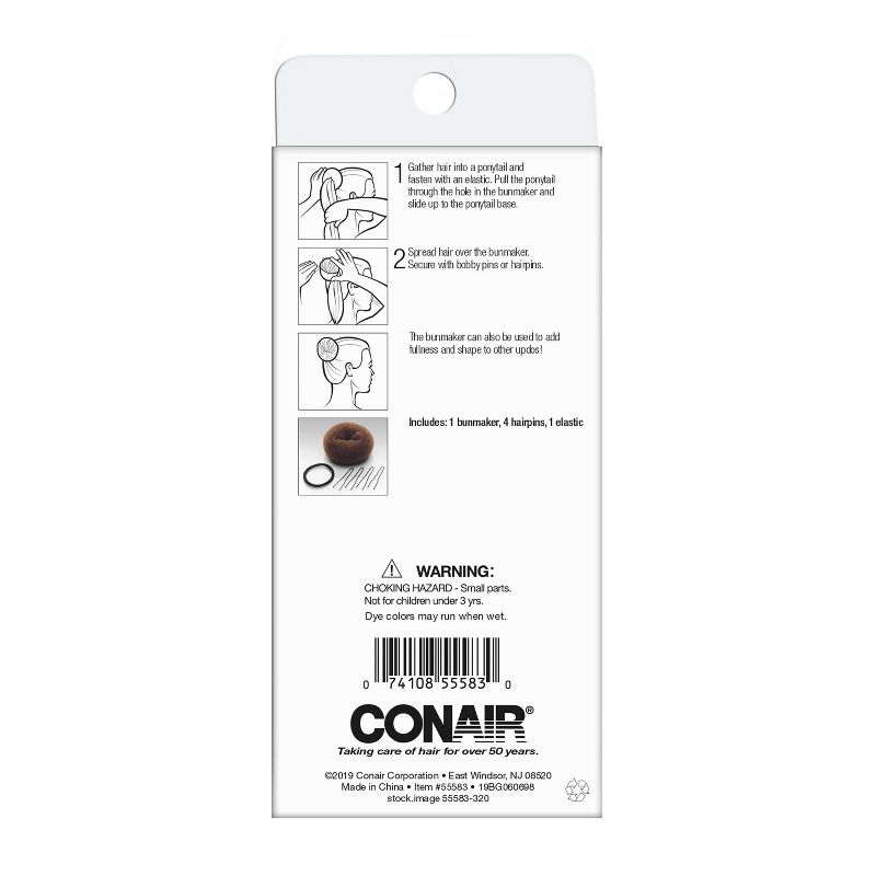 Conair Bun Maker Kit for All Hair Types- 6pc, 3 of 5