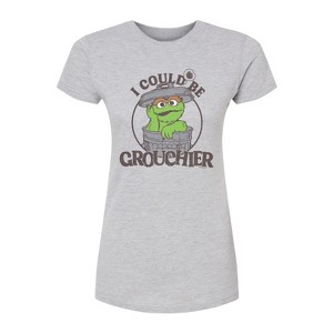 Women's - Sesame Street - I Could Be Grouchier Oscar Fitted Graphic T-Shirt - 1 of 2