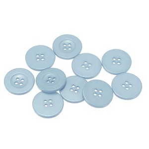 Unique Bargains Resin Snap Fastener Round Flat 4-Hole Sewing Buttons 10 Pcs - 1 of 4
