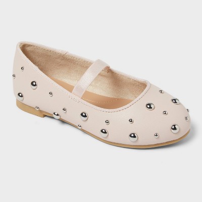 Toddler Heather Stud Ballet Flats - Cat & Jack™ Blush