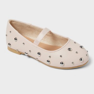 Toddler Heather Stud Ballet Flats - Cat & Jack™ Blush - 1 of 4
