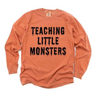 Simply Sage Market Teaching Little Monsters Garment Dyed Long Sleeve - 1 of 4