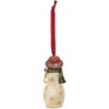 Pavilion Gift Company - Grandmother - 4" Snowwoman Holding a Flower Ornament - Decorative Objects - 2 of 3