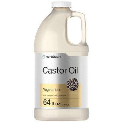 Horbaach Castor Oil | Hexane Free, Cold Pressed | 64 oz