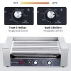 Hot Dog Roller, Dual Temp Control, Hot Dogs Grill Cooker Machine With Removable Stainless Steel Drip Tray, Led Light & Cover - 3 of 4