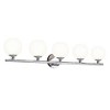 Neoma 5-Light Vanity Light - Stylish Steel Fixture with Opal Etched Glass Shades - 4 of 4