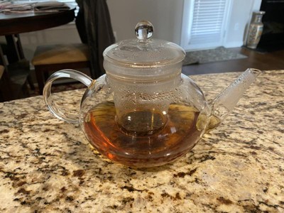 GROSCHE Monaco Glass Teapot with Glass Tea Infuser, 42 fl oz. Capacity