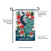 Evergreen Floral Peacock Garden Linen Flag 12.5 x 18 Inches Indoor Outdoor Decor - 4 of 4