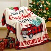 50'' x 60'' Christmas Throw Blanket This is My Christmas Movie Watching Blanket Plush Warm Black Red Movie Lover Gifts - 4 of 4