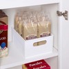 Copco 10-Inch White Cabinet Storage Bin with Built-In Handles and Nonskid Liner - Ideal for Organizing Kitchen, Pantry, Closet Items - High Walls - 2 of 4