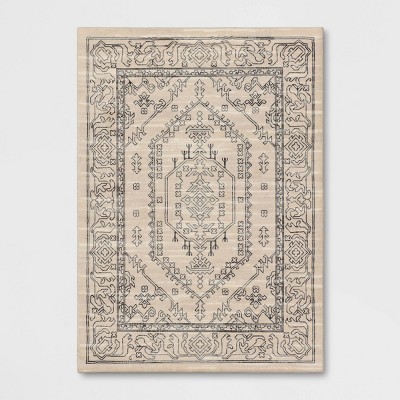 2'x7' Washable Runner Kensington Persian Style Cream Rug Cream - Threshold™  : Target