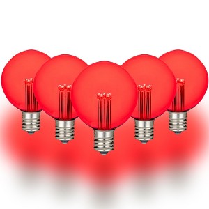 Novelty Lights G50 Globe Hanging LED String Light Replacement Bulbs E17 Intermediate Base 1 Watt - 1 of 4