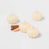 4pk Mini Wax Pumpkin Figural Candle Set - Threshold™ - 3 of 3
