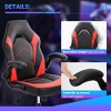 Lyngins Ergonomic Gaming Computer Chair, S-Shaped Backrest Home Office Desk Chair, PU Leather Office Chair with Rocking Mode, Swivel Computer Chair - 3 of 4