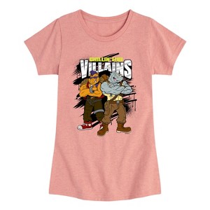 Girls' - Teenage Mutant Ninja Turtles - Chillin Like Villains Fitted Short Sleeve Graphic T-Shirt - 1 of 4
