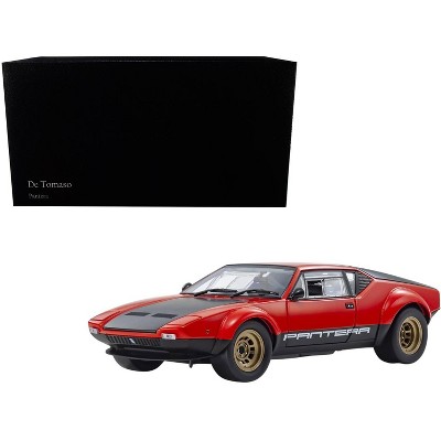 De Tomaso Pantera GT4 Red and Black 1/18 Diecast Model Car by Kyosho