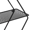 Honey-Can-Do Rhombus Metal Wall Shelf Black: Floating Decorative Hanging Shelves, Steel Frame, 3-Tier, 23.6" Height - 3 of 4