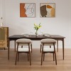 Set of 4 Upholstered Dining Chairs with Black Solid Wood Legs, Linen Armless Accent Chairs for Dining Room, Living Room, or Kitchen-Tanpinhause - 2 of 4