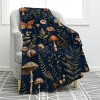 1pc Mushrooms, Butterflies and Plants Printed Soft Sofa Blanket, Perfect for Sofa, Bed, Camping, Home Decor, Christmas Gifts. - 2 of 4