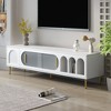 Kumasinova 70.9" Modern TV Stand for TV up to 70",Entertainment Center TV Media Console Table with 3 Shelves and 2 Cabinets for Living Room - 2 of 4