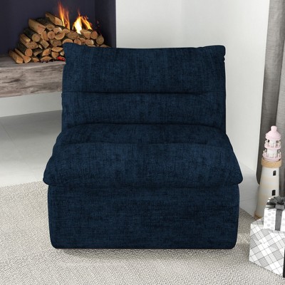 CAVINAS Bean Bag Chair Chaise Lazy Floor Sofa Modern Armless Lounge Chair Corner Sofa Chair for Living Room, Bedroom