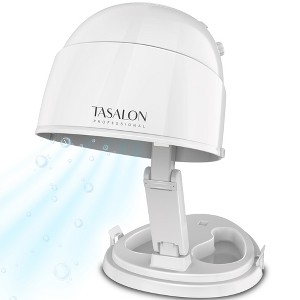 TASALON 1875W Ionic Hooded Hair Dryer Bonnet with 3 Heating Settings - White - 1 of 4