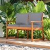PAGED Outdoor Deep Seat Cushion Set,24x 24 inch,Waterproof Fade-Resistant Patio Furniture Cushions with Removable Covers,2PC - 2 of 4