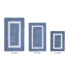 Hotel Bath Rug 100% Premium Cotton Tufted Weave Two Tone Reversible 3 Piece Bathroom Rug Set, Super Soft & Water Absorbent, Machine Washable Bathmat - 2 of 4