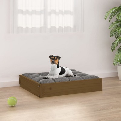VidaXL Dog Bed Honey Brown 20.3 in.x17.3 in.x3.5 in. Solid Wood Pine