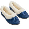 Collections Etc Velour & Plush Lined Slippers - 3 of 4