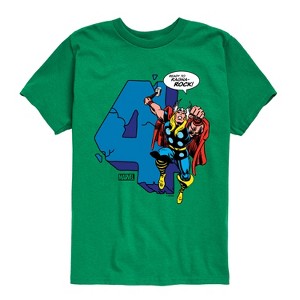 Boys' - Marvel - Thor Birthday Four Short Sleeve Graphic T-Shirt - 1 of 4