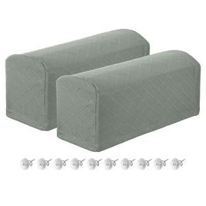 Unique Bargains Non Slip Scratch Resistant Soft Armchair Slipcovers with Twist Pins 2 Pcs - 1 of 4