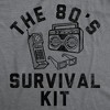 Mens Funny T Shirts The 80s Survival Kit Sarcastic Retro Graphic Tee For Men - Crazy Dog Men's T Shirt - 2 of 4