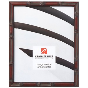Vintage Bamboo   Brushed Mahogany Single Image Picture Frame - 1 of 4