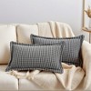 REGALWOVEN Fade-Resistant Houndstooth Decorative Soft Cozy Throw Pillow Covers 2 Pcs - 2 of 4