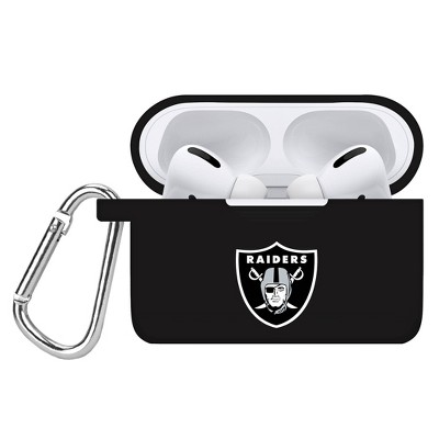 NFL Oakland Raiders Apple AirPods Pro Compatible Silicone Battery Case Cover - Black