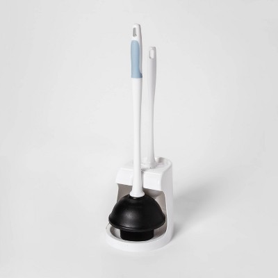 toilet brush and plunger holder