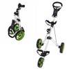Caddymatic Golf Pro Lite 3 Wheel Golf Cart White/Green - 2 of 3