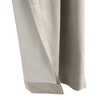 Thermalogic Seren Classic Velvet Room Darkening Dual Header Energy Efficient Curtain Panel Oyster - 4 of 4
